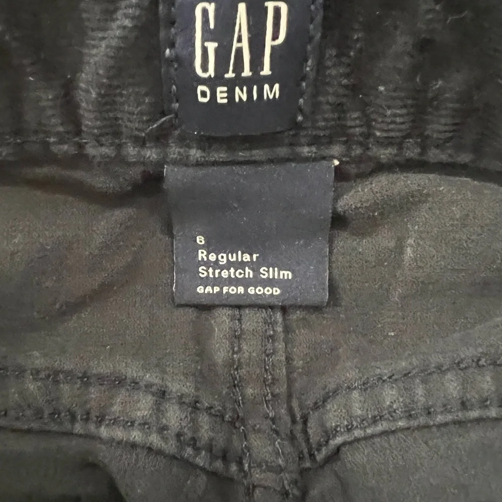Gap boys' corduroy pants, 5 pockets with adjustable elastic Sz 6